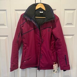 Salomon Women's Burgundy Ski Jacket